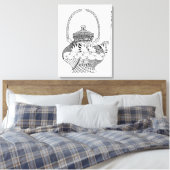 Toile Doodle de théière 6 (Insitu(Chambre))