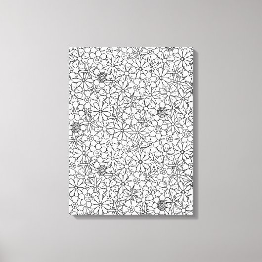 Toile Doodle floral 6 (Recto)