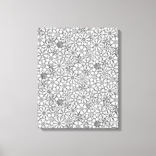 Toile Doodle floral 6 (Recto)