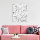 Toile Doodle floral 6 (Insitu(Salon))