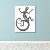 Toile Doodle Lizard Ou Salamandre 6 (Insitu (Plancher de Bois))