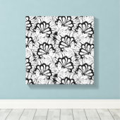 Toile Doodle Motif de fleurs 6 (Insitu (Plancher de Bois))
