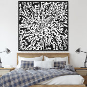 Toile Doodle Original 9sur26 (Insitu(Chambre))