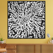 Toile Doodle Original 9sur26 (Insitu(Salon))