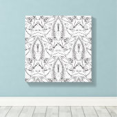 Toile Doodle tribal Abstrait 6 (Insitu (Plancher de Bois))