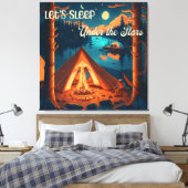 Toile Dormons sous les étoiles | Art à thème de camping (Insitu(Chambre))
