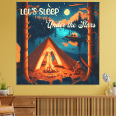 Toile Dormons sous les étoiles | Art à thème de camping (Insitu(Salon))