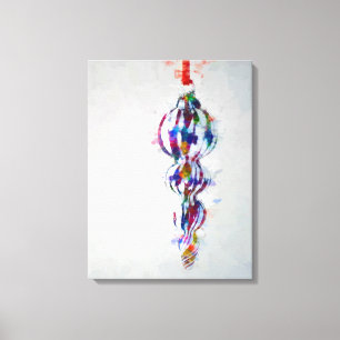 Toile d'ornement couleur éparpillée