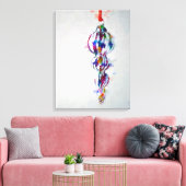 Toile d'ornement couleur éparpillée (Insitu(Salon))