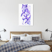 Toile Dotwork Kitsune (Insitu(Chambre))