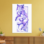 Toile Dotwork Kitsune (Insitu(Salon))