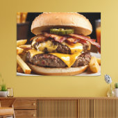 Toile Double Bacon Cheeseburger (Insitu(Salon))