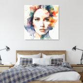 Toile Double exposition art femme (Insitu(Chambre))