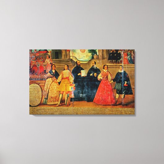 Toile Double mariage entre deux femmes inca (Recto)