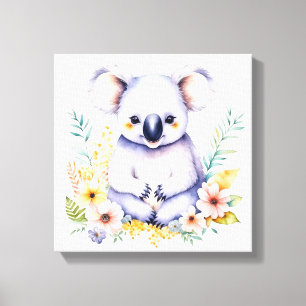 Toile Douce décoration pour la nurserie de bébé ours koa