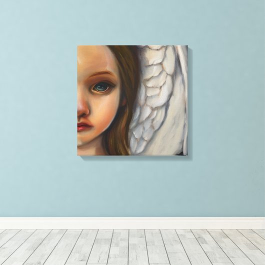 Toile douce fille ange (Insitu (Plancher de Bois))
