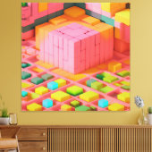 Toile Douceur aux couleurs vives (Insitu(Salon))