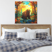 Toile d'ours en verre tendu (Insitu(Chambre))