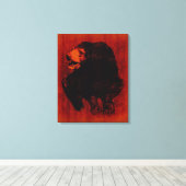 Toile d'Ours Noir Vintage (Insitu (Plancher de Bois))