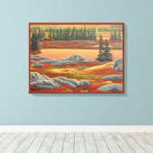 Toile d'ours Peinture paysagère canadienne (Insitu (Plancher de Bois))