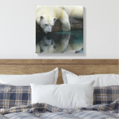 Toile d'ours polaire - Réflexions de l'ours polair (Insitu(Chambre))
