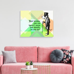 Toile Doux Drôle Grand Danois Mots Sages