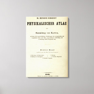 Toile Dr. Heinrich Berghaus de page titre