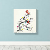 Toile Dr Seuss | Chat malicieux dans le Casquette (Insitu (Plancher de Bois))