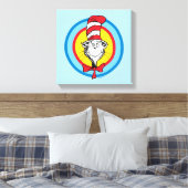 Toile Dr. Seuss | Graphisme de tête de Chat dans le Chap (Insitu(Chambre))