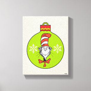 Toile Dr. Seuss Grinch Chapeau de Chat Ornement
