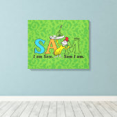 Toile Dr. Seuss | Je suis Sam. Sam je suis. (Insitu (Plancher de Bois))