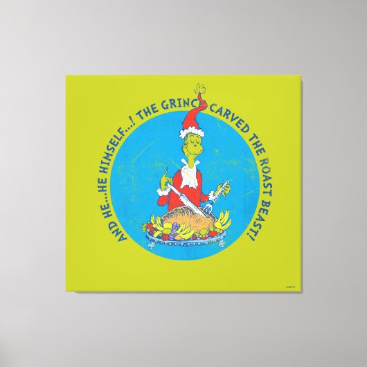 Toile Dr. Seuss | Le Grinch | La bête rôtie de Noël (Recto)