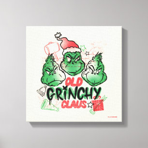 Toile Dr. Seuss Le vieux Grinch Noël