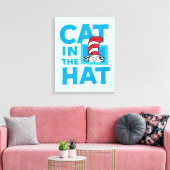 Toile Dr. Seuss | Logo du Chat dans le Chapeau (Insitu(Salon))