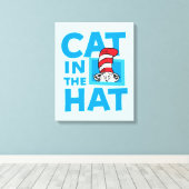 Toile Dr. Seuss | Logo du Chat dans le Chapeau (Insitu (Plancher de Bois))