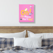 Toile Dr Seuss| Oh, les endroits où tu iras ! (Insitu(Chambre))
