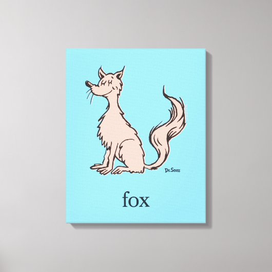 Toile Dr. Seuss | Renard Rose (Recto)