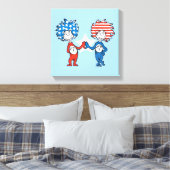 Toile Dr Seuss | Une chose Deux graphiques patriotiques (Insitu(Chambre))