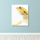 Toile Dragon à oreilles (Pogona Vitticeps) (Insitu (Plancher de Bois))