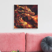 Toile Dragon Abstrait (Insitu(Salon))