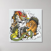 Toile dragon and tiger figfigting (Recto)