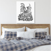Toile Dragon avec Zombie (Insitu(Chambre))