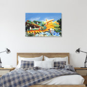 Toile Dragon célèbre à Haw Par Villa à Singapour Asie (Insitu(Chambre))