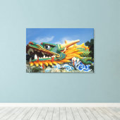 Toile Dragon célèbre à Haw Par Villa à Singapour Asie (Insitu (Plancher de Bois))