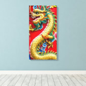 Toile Dragon Chinois (Insitu (Plancher de Bois))