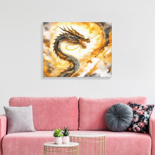 Toile Dragon chinois (Insitu(Salon))