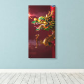 Toile dragon chinois (Insitu (Plancher de Bois))