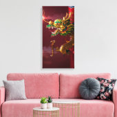 Toile dragon chinois (Insitu(Salon))