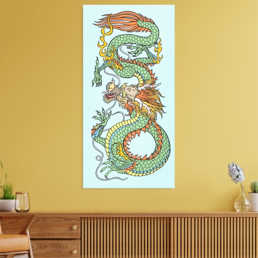 Toile Dragon chinois traditionnel (Insitu(Salon))