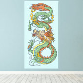 Toile Dragon chinois traditionnel (Insitu (Plancher de Bois))
